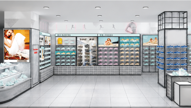 Clothing store display rack 4